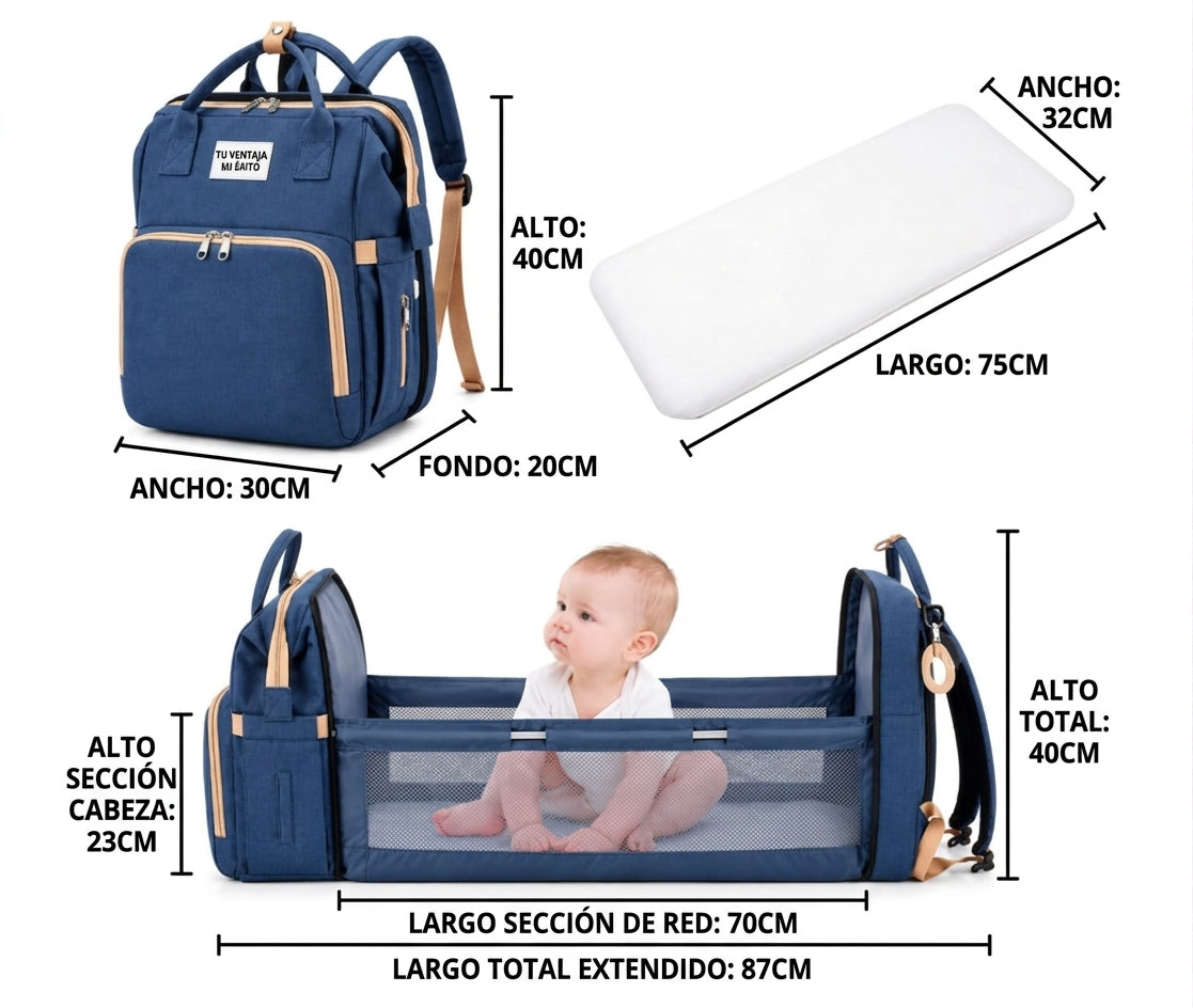 MOCHILA PAÑALERA MULTIFUNCIÒN